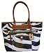 Dooney & Bourke Leather Zebra Pocket Tote British Tan