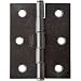 Flat-Tipped Butt Hinges, 2-1/2'' L x 2'' W, Oil-Rubbed Bronze