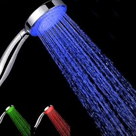 Pommeau de douche � led multicolore