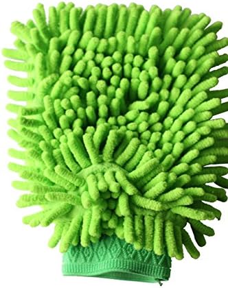 Kleanness Microfiber Wash Mitt - 3-pack Green- Dynamic Microfiber Cleaning Cloth Dusts, Washes, and Cleans Your Home, kitchen, bathroom, and car. (Green)