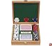 100 13 gm Pro Clay Casino Chips w/Beautiful Solid Oak Case