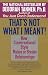 Books : That's Not What I Meant!