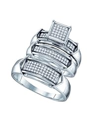 0.33CTW DIAMOND FASHION TRIO SET