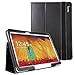 Samsung Galaxy Note 10.1 2014 Case - Poetic Samsung Galaxy Note 10.1 2014 Case [SlimBook Series] - [SlimFit] [Professional] PU Leather Slim Folio Case for Samsung Galaxy Note 10.1 2014 Edition Tablet Black (3 Year Manufacturer Warranty From Poetic)