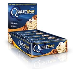 Quest Nutrition QuestBar Protein Bar Vanilla Almond Crunch -- 12 Bars
