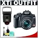 Canon Digital Rebel XTi 10.1MP Digital SLR Camera (Black) + Canon EF-S 18-55mm Lens [Outfit] + Canon Speedlite 430EX Flash
