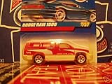 51OrpITgDKL. SL160  Mattel Hot Wheels 1998 1:64 Scale Red Dodge Ram 1500 Die Cast Truck Collector #797
