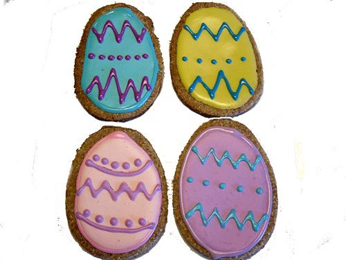 Decorated Easter Eggs Gourmet Dog Treats - 6 Eggs