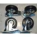 4 St�ck Transportrollen lenkbar 100mm Gummibereifung Lenk/FS