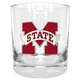Mississippi State Bulldogs NCAA Double Rocks Glass