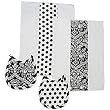 Tadpoles Damask 4-pc. Layette Gift Set - Black/ White