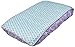 Bacati Isabella Girls Paisley Leaves Quilted Diaper Changing Pad Cover, Lilac/Purple/Aqua