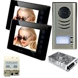 Buy 2-Wire 7 Video Intercom antivandal door phone for twin duplex by VT