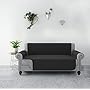 RHF Reversible Sofa Cover, Couch Covers for 3 Cushion Couch, Couch Covers for Sofa, Couch Cover, Sofa Covers for Living Room,Couch Covers for Dogs, Sofa Slipcover, Couch Protector(Sofa: Black/Gray)
