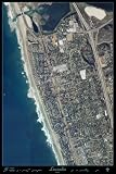 Leucadia, California from space satellite map/print poster: 24x36 glossy