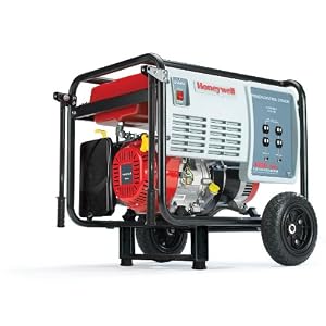 Honeywell HW3000 3,750 Watt 196cc Big Bore OHV Portable Gas Powered Home Generator by