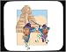 Decorated Mouse Pad with Napoleon, military, musket, French, rifle, uniform, Egypt, 