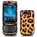 Leopard Style Thin Hard Case Cover For Blackberry Torch 9800 + Screen Protector