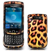 Leopard Style Thin Hard Case Cover For Blackberry Torch 9800 + Screen Protector