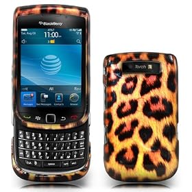 Leopard Style Thin Hard Case Cover For Blackberry Torch 9800 + Screen Protector