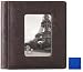 RODEO BLUE pebble grain leather medium scrapbook #170 style album by Raika -