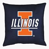 Illinois Fighting Illini 22 x 22 Coordinating NCAA Locker Room Collection Floor Pillow from Ken
