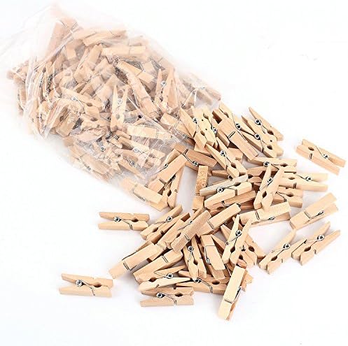 100PCS Clothespin Craft Clips 35MM