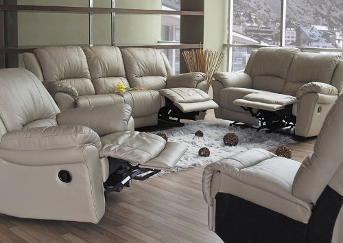 Tierra Leather Furniture Collection - Recliner Sofa