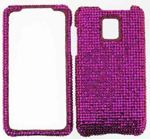 CRYSTAL BLING CASE FOR LG G2X OPTIMUS 2X HOT PINK