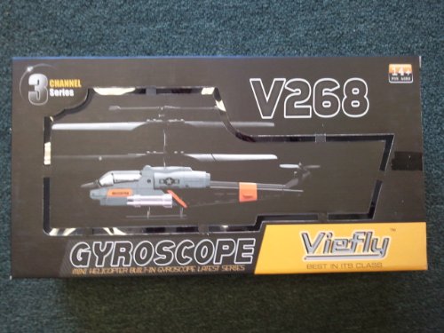 3 Channel RC Military Gyro Mini Indoor Helicopter Viefly V268