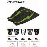 Creatures of Leisure RY CRAIKE Surfing Traction Pad in Green & Black