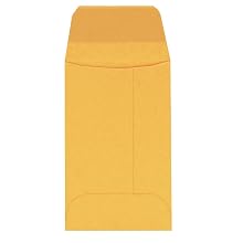 Columbian CO544 (#5-1/2) 3-1/8x5-1/2-Inch Coin Lightweight Brown Kraft Envelopes, 500 Count