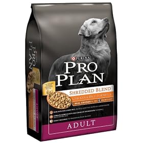 Pro Plan Shredded Blend Dry Dog Food, Adult Chicken And Rice Formula, 6 Pound Bag