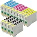 Vivamart:Remanufactured Ink Cartridges Replacement for EPSON T069 Set (4BK,3C,3Y,3M) 13-PACK