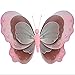 Butterfly Decorations Nylon Wall Ceiling Fake Mesh Artificial Hanging Butterflies Decor Baby Shower Childs Nursery Girls Bedroom Kid Playroom Birthday Party Home (Triple Layered, Small 7