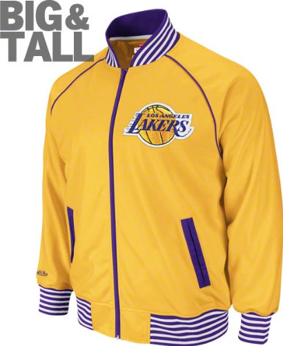 Los Angeles Lakers Gold Big & Tall Mitchell & Ness Downtown Track Jacket