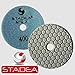 Stadea DPPD04SPRA100G1P Dry Stone Diamond Polishing Pad for Stone Granite Concrete Glass Travertine Marble Sanding Polishing with 4-Inch Grit 100