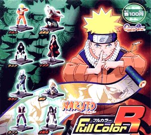 Naruto Full Color R Gashapon Capsule Figure Set of 8