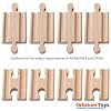 Orbrium Toys Male-Male Female-Female Wooden Train Track Adapters Fits Thomas Brio Chuggington, Set of 8