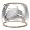 Sterling Silver Wide Scroll Band w/ Rope Detail, Size 6