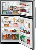 Review GE  / GE GTS22ISSSS 21.7 cu. ft. Top-Freezer Refrigerator with 4 Glass Shelves, Gallon Door Storage, Dual Interior Lighting System, Upfront Temperature Controls and Automatic Icemaker: Stainless Steel