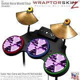 Radioactive Purple Skin by WraptorSkinz fits Guitar Hero 4 World Tour Drum Set for Nintendo Wii, XBO