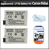 2 Pack Of Replacement Batteries For Canon Digital Camera