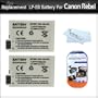 2 Pack Of Replacement Batteries For Canon Digital Camera