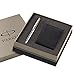 Parker Frontier Stainless Steel Gold Trim Fountain Pen Gift Set - Blue Ink, with Leather Wallet RS.599.00