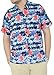 La Leela Hawaiian Shirt For Men Short Sleeve Front-Pocket ALOHA PRINTS In Colors