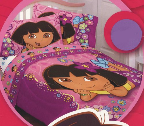 Dora the Explorer Flower Patch Twin Comforter Reversible