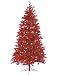 7.5' Sparkle Merlot Pre-Lit Laser Tinsel Artificial Christmas Tree Merlot Lights