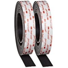 3M Dual Lock Reclosable Fastener TB3551/TB3552 400/170 Black 1 in x 10 ft (Pack of 1)