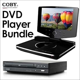 Coby TF-DVD18503 8.5-Inch Widescreen TFT Portable DVD CD MP3 Player with Swivel Screen... by Coby